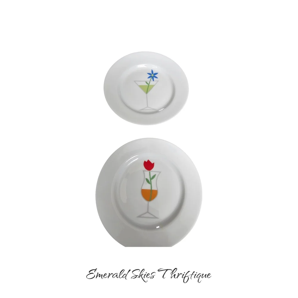 Crate and Barrel appetizer plates, set of 6